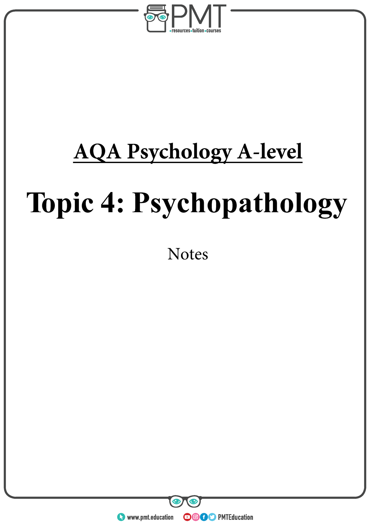 psychopathology topic essays for aqa a level psychology