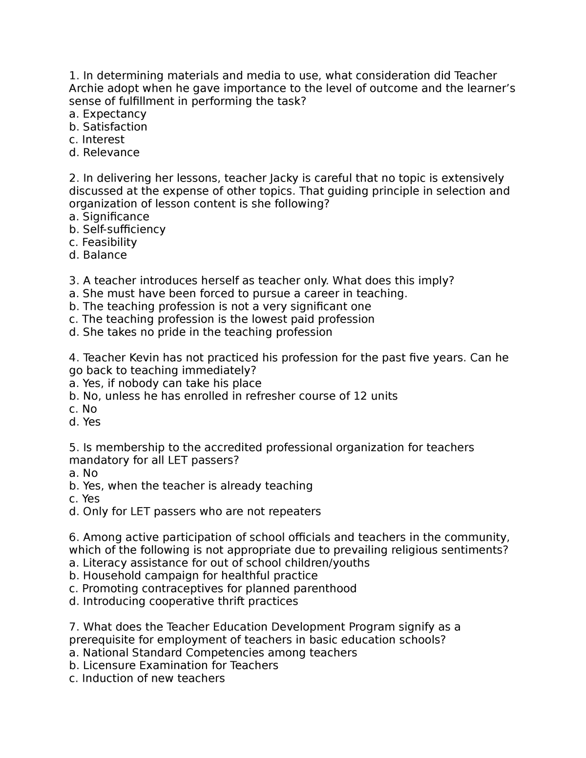 Practice-Drill - test sheet - In determining materials and media to use ...