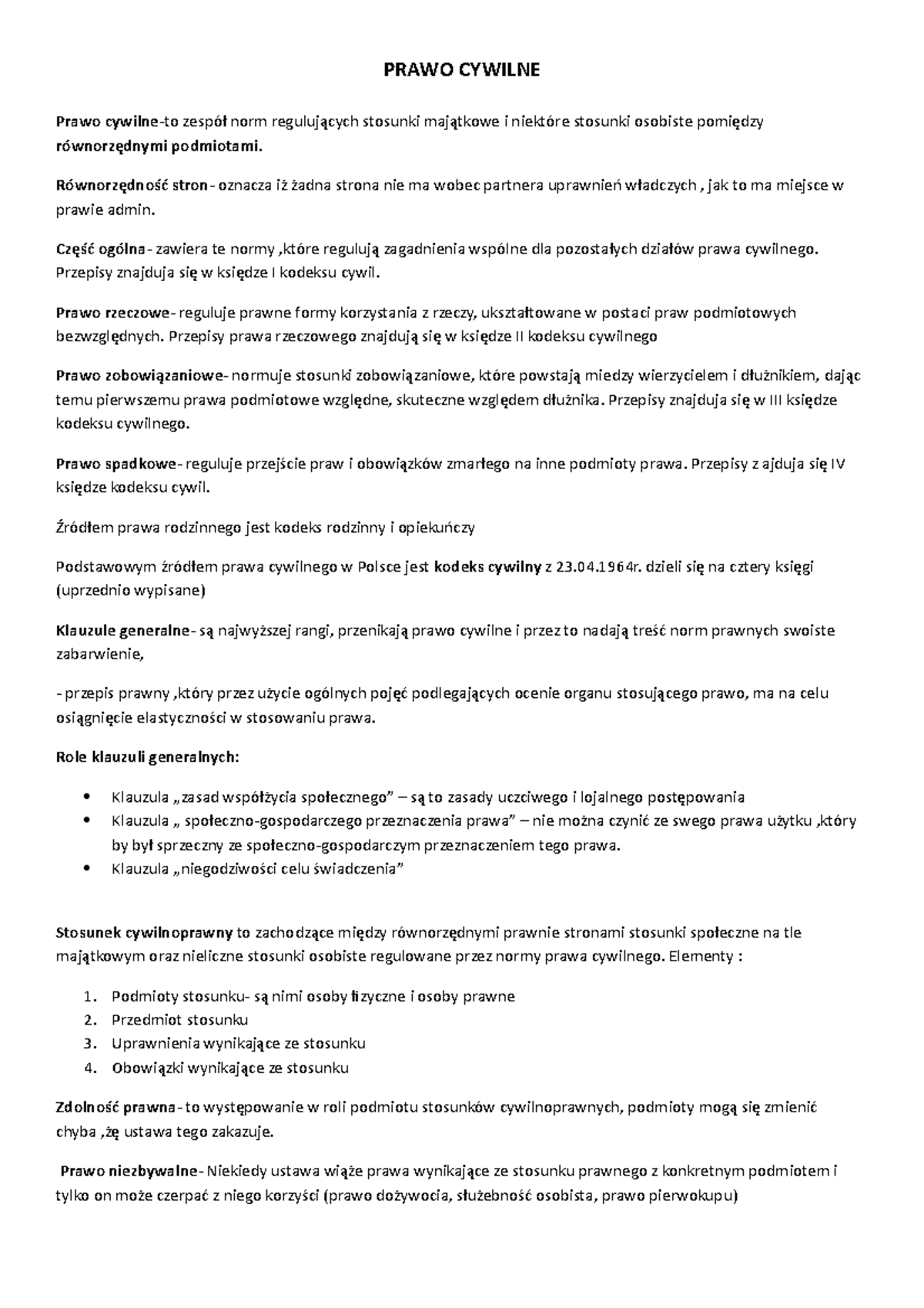 Prawo Cywilne I Handlowe W Zarysie Chomikuj www.studocu.com