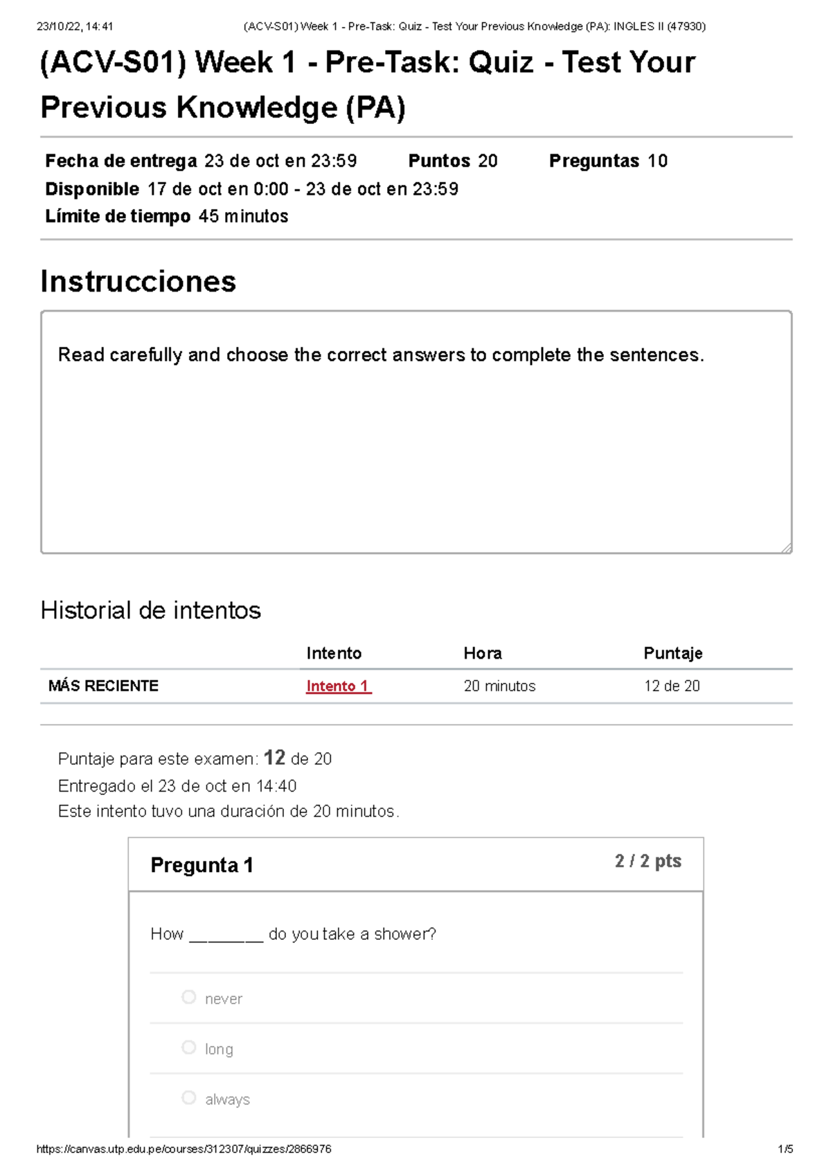 (ACV-S01) Week 1 - Pre-Task Quiz - Test Your Previous Knowledge (PA ...