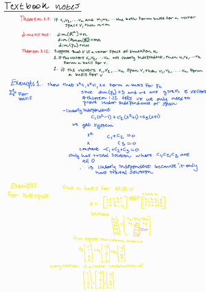 8 Key Properties of Vector Space ~ Notes - Definition ( A vector space ...