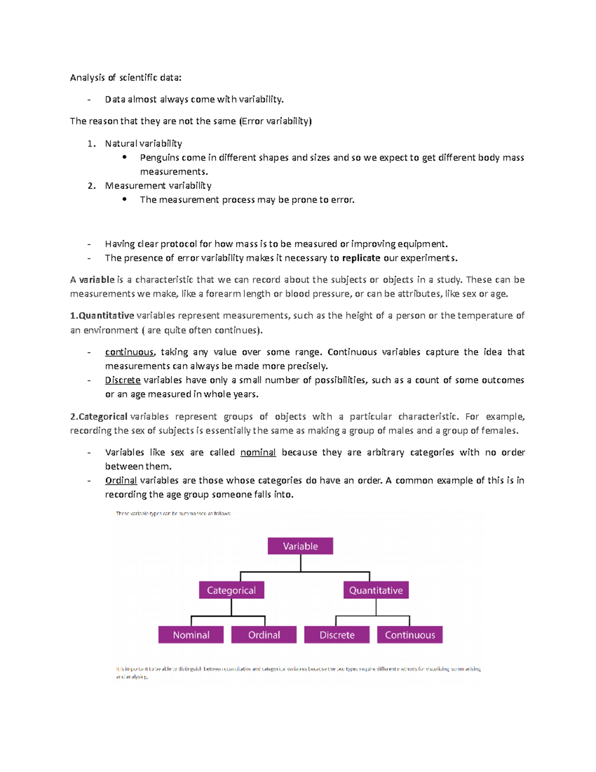 Module 1 Analysis of scientific data - Analysis of scientific data ...