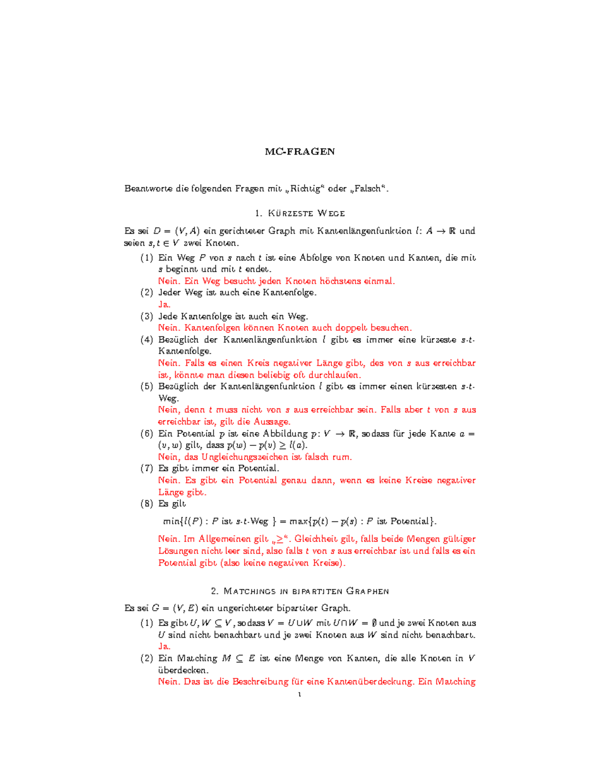 Fragen + Antworten Operations Research.pdf Beantworte die folgenden