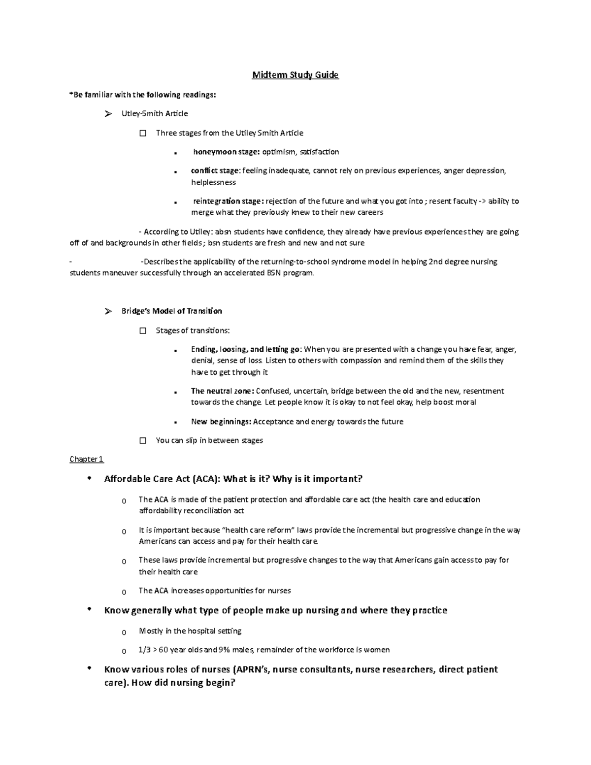 Midterm Study Guide Complete pdf - Midterm Study Guide *Be familiar ...