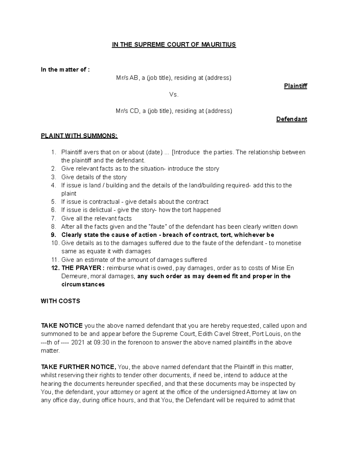 Informal Summons Nyt 59 - flpcjrx