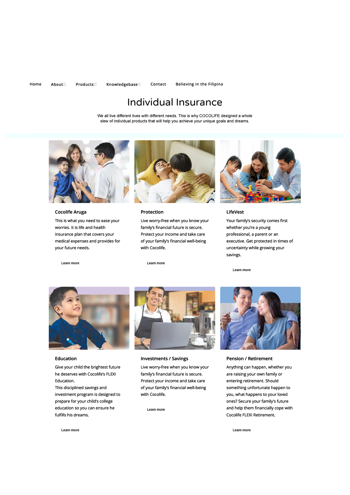 Individual Insurance - Cocolife - Cocolife Aruga This is what you need ...