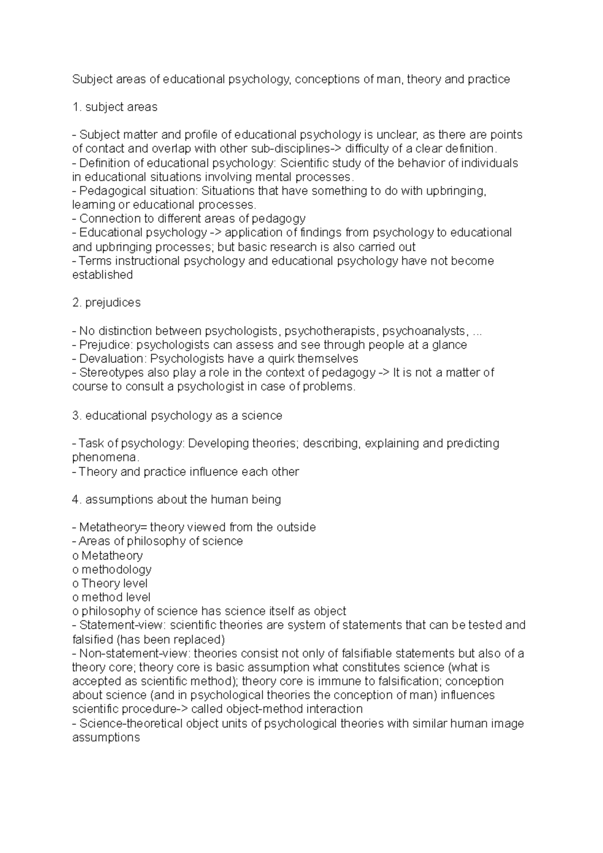 Subject areas of educational psychology Definition of educational