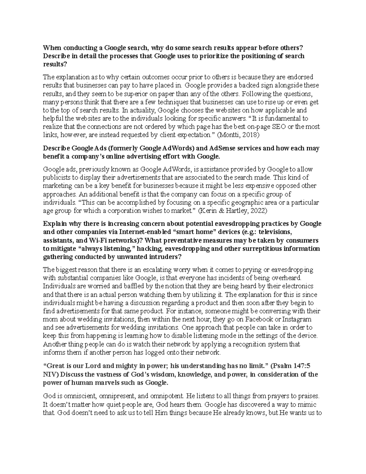 Discussion Board 3 Busi 330 When Conducting A Google Search Why Do