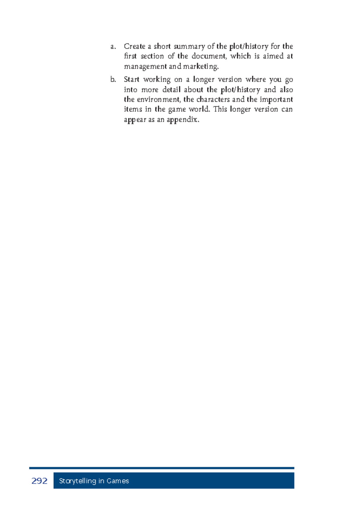 Basics of game design - Michael E. Moore[ 309-344] - 292 storytelling ...