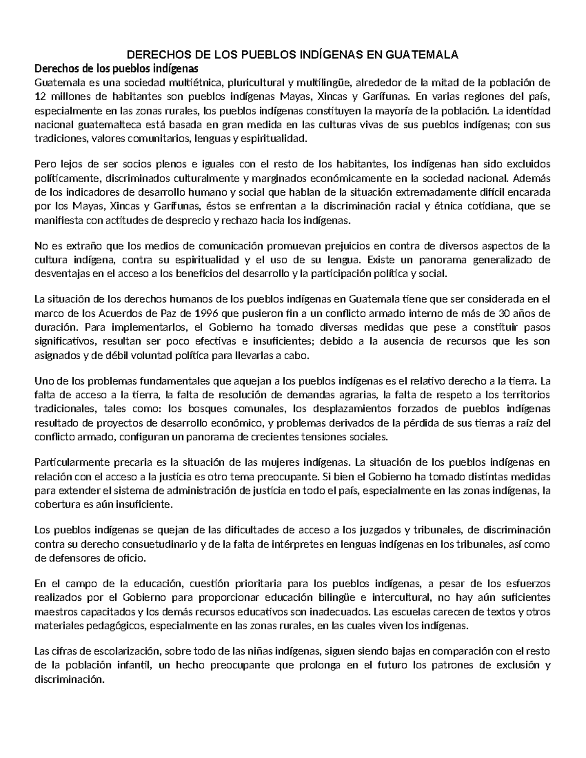 Derecho s DE LOS Pueblos Indígenas EN Guatemala 5to. compu - DERECHOS ...
