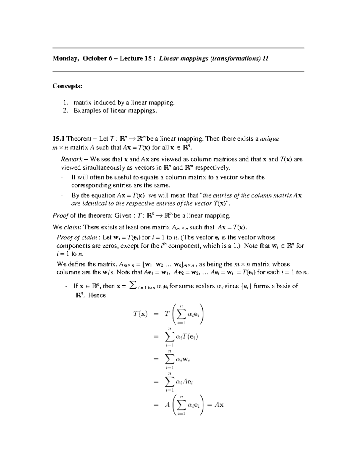 Lect115 15 f14 - Study reference - Monday, October 6 − Lecture 15 ...