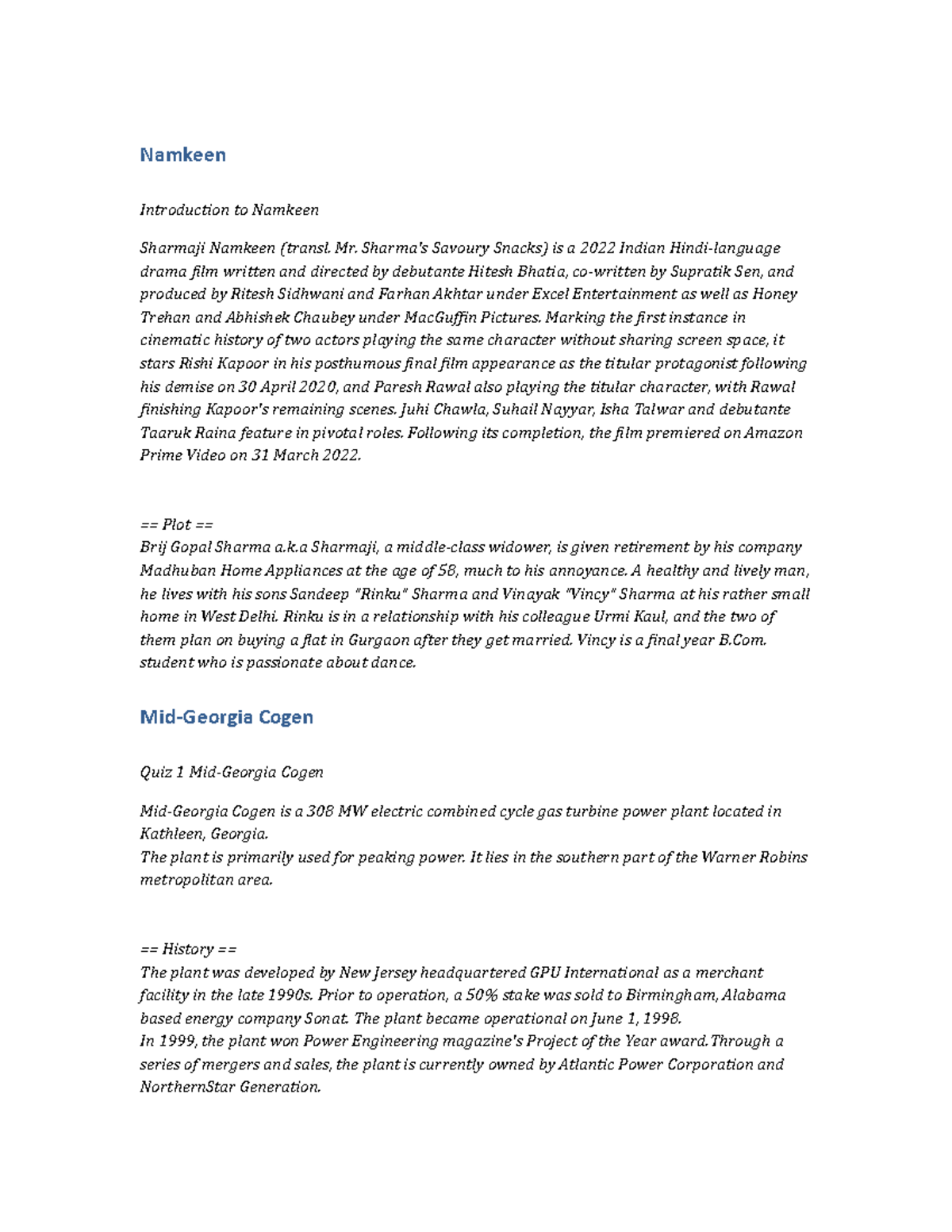 POLS157 Notes Namkeen - Namkeen Introduction to Namkeen Sharmaji ...