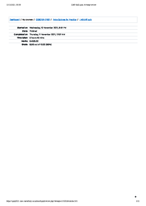 Module 2 Types and flow control Attempt review - Dashboard/My courses ...