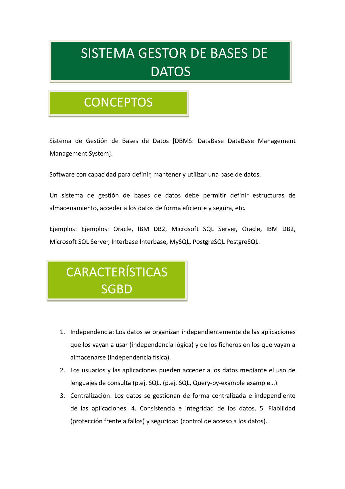 Sistema Gesti N De Base De Datos Software Con Capacidad Para Definir