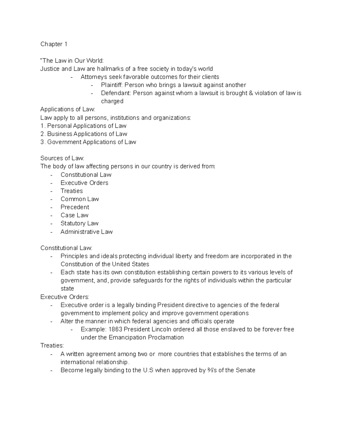 Chapter 1 Business Law I - Chapter 1 “The Law In Our World: Justice And ...