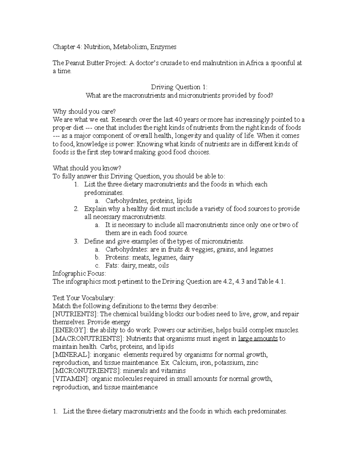 Chapter 4 Study Guide Bsc 1005 Life Science Fau Studocu