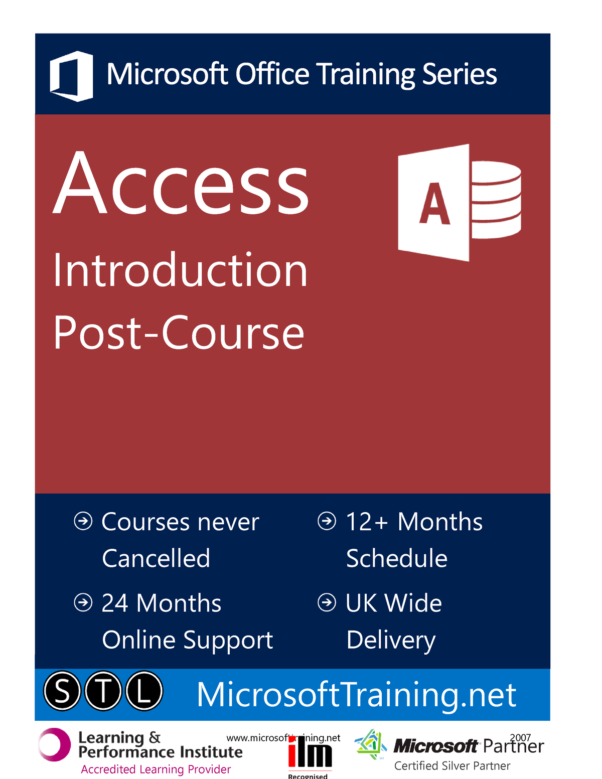 Access Introduction Post Course Microsoft Access 2007 Introduction Microsofttraining 2007 2174