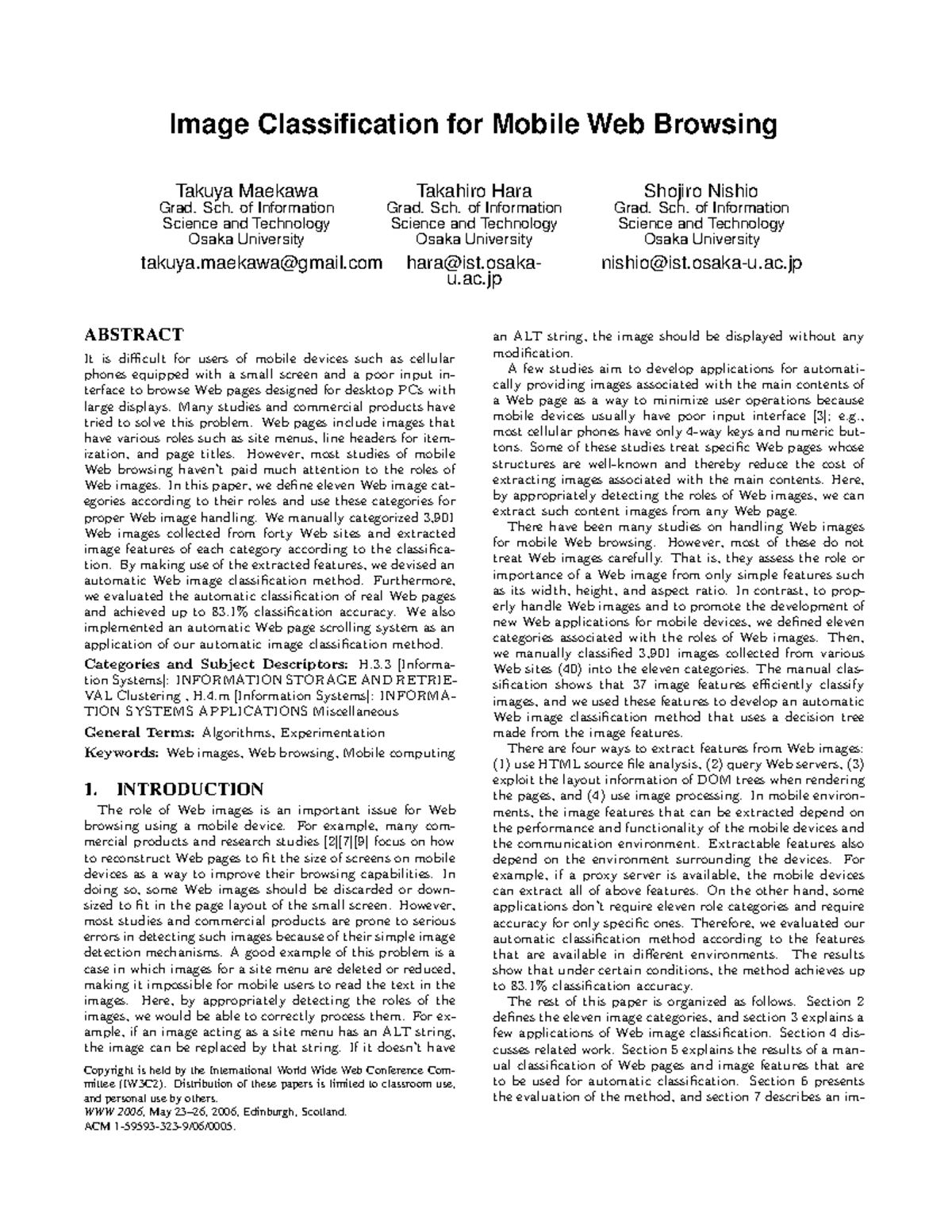 2506 - Image Classification for Mobile Web Browsing - Image ...
