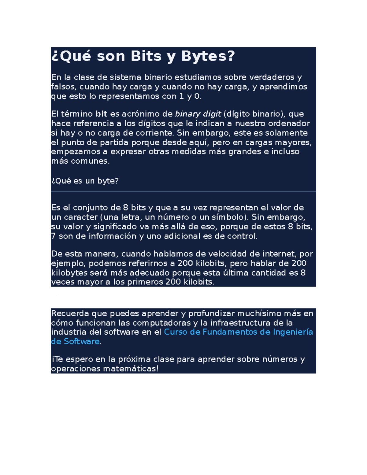 6. Qué son Bits y Bytes - 33. ¿Cuál lenguaje de programación aprender ...