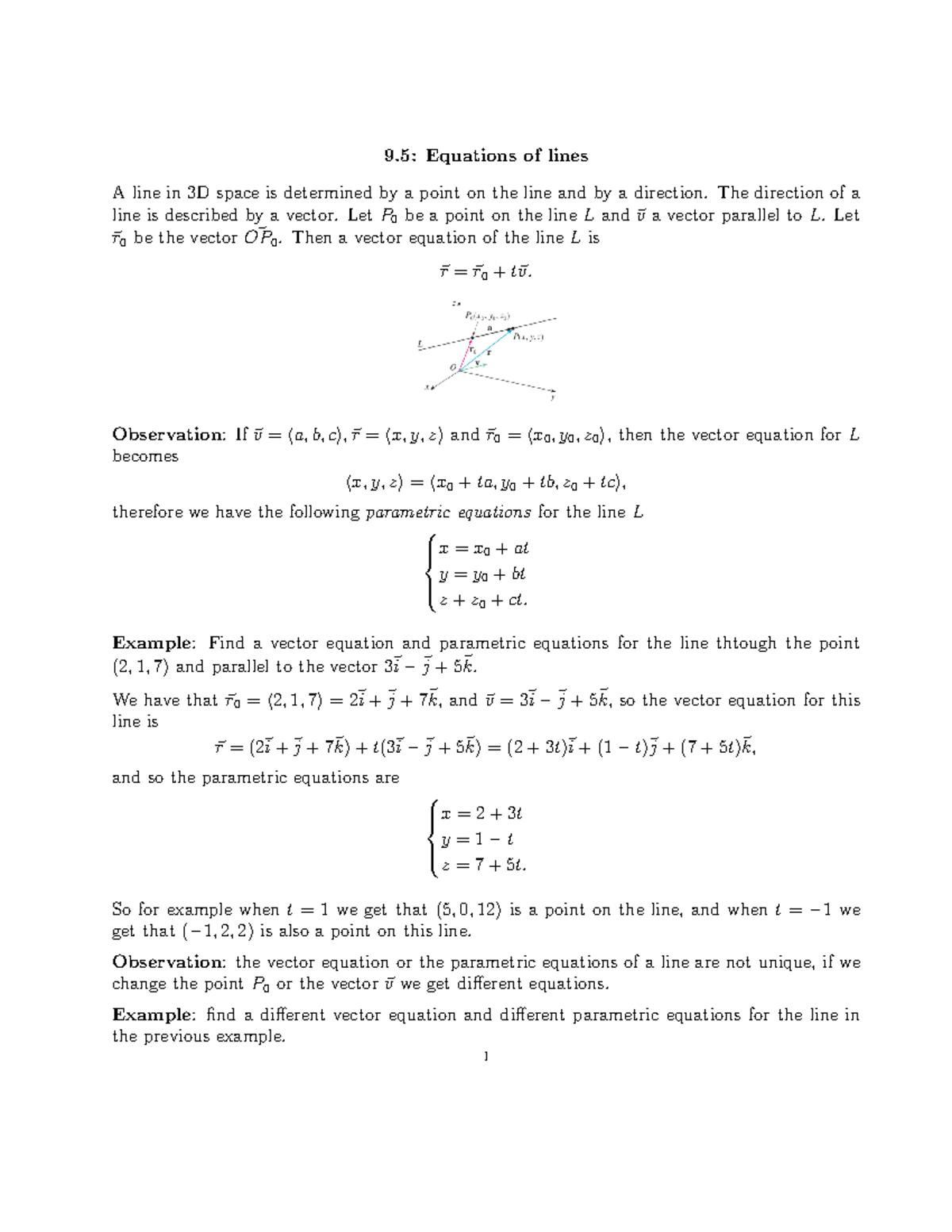 equations-of-lines-9-equations-of-lines-a-line-in-3d-space-is