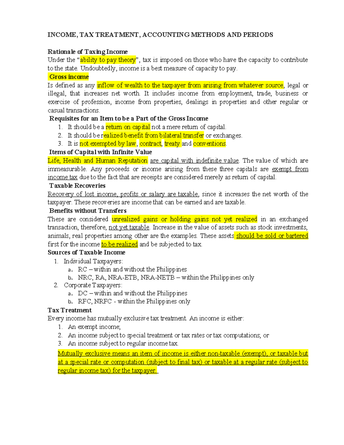 Income-Tax-Treatment-Accounting-Methods-and-Periods - INCOME, TAX ...