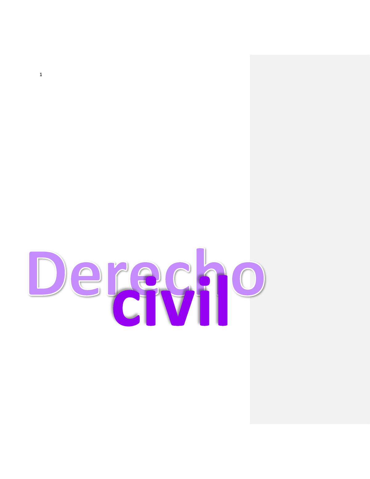 Derecho Civil Primer Semestre - Civil Derecho Civil Es Parte Del ...