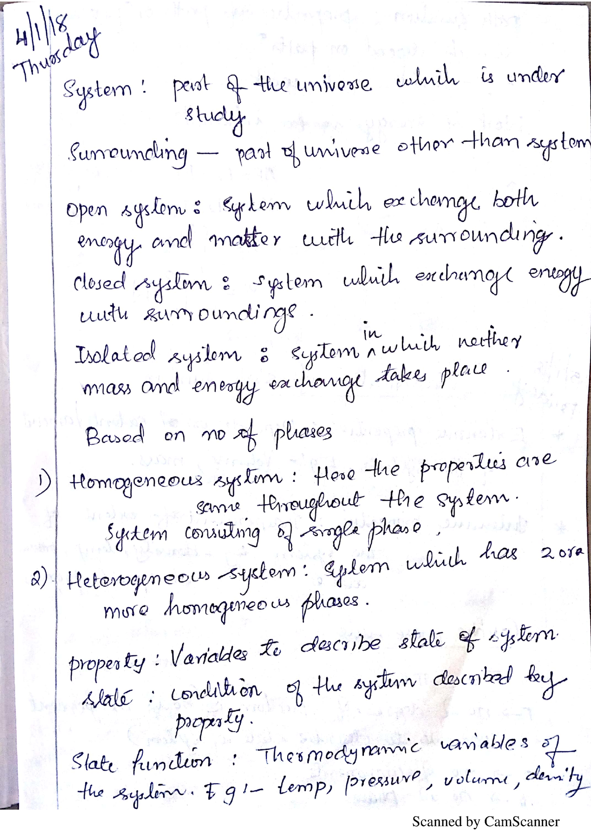 Thermodynamics Notes - Chemical Engineering - Studocu