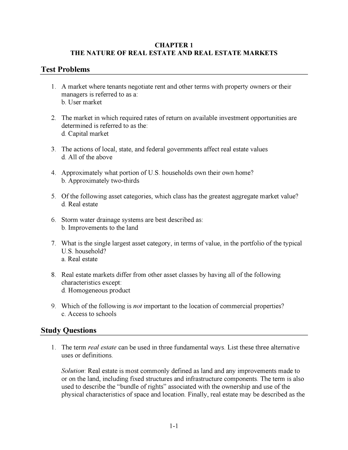 value-approach-test-problems-chapter-1-the-nature-of-real-estate