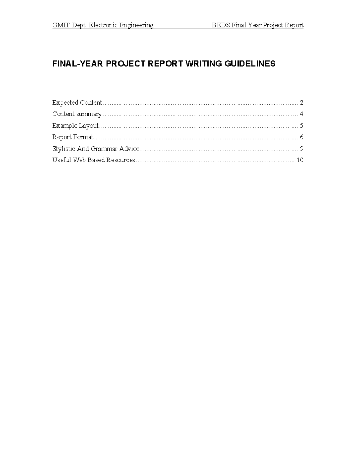 Final year project report writing guidelines 32b978 - FINAL-YEAR ...