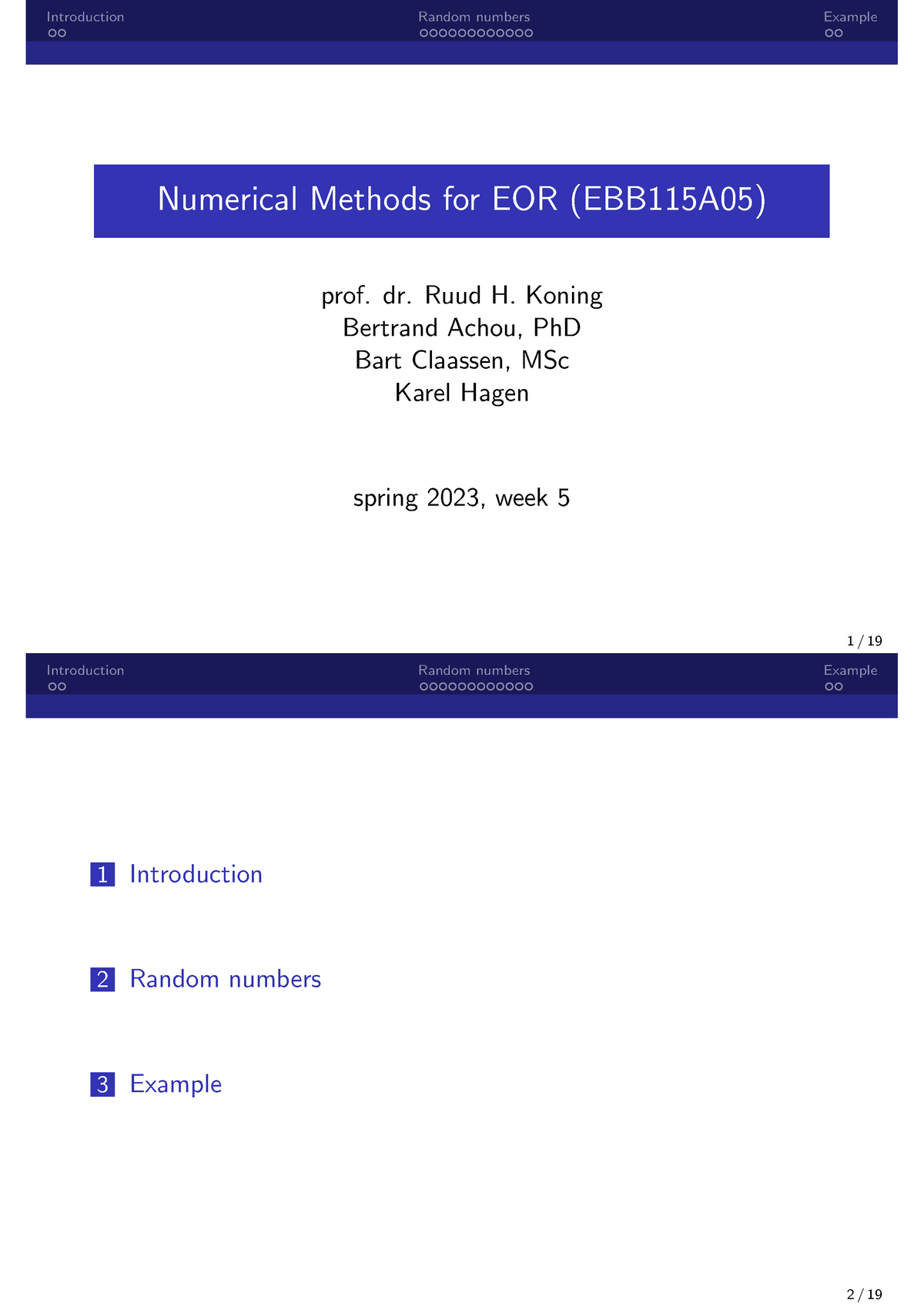 2023-03-07 Simulation (handout) - Numerical Methods For EOR (EBB115A05 ...