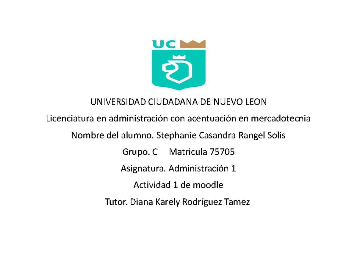 Plantilla Actividad 1 - tarea - UNIVERSIDAD CIUDADANA DE NUEVO LEON