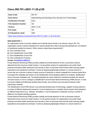 350-701 Dumps Torrent