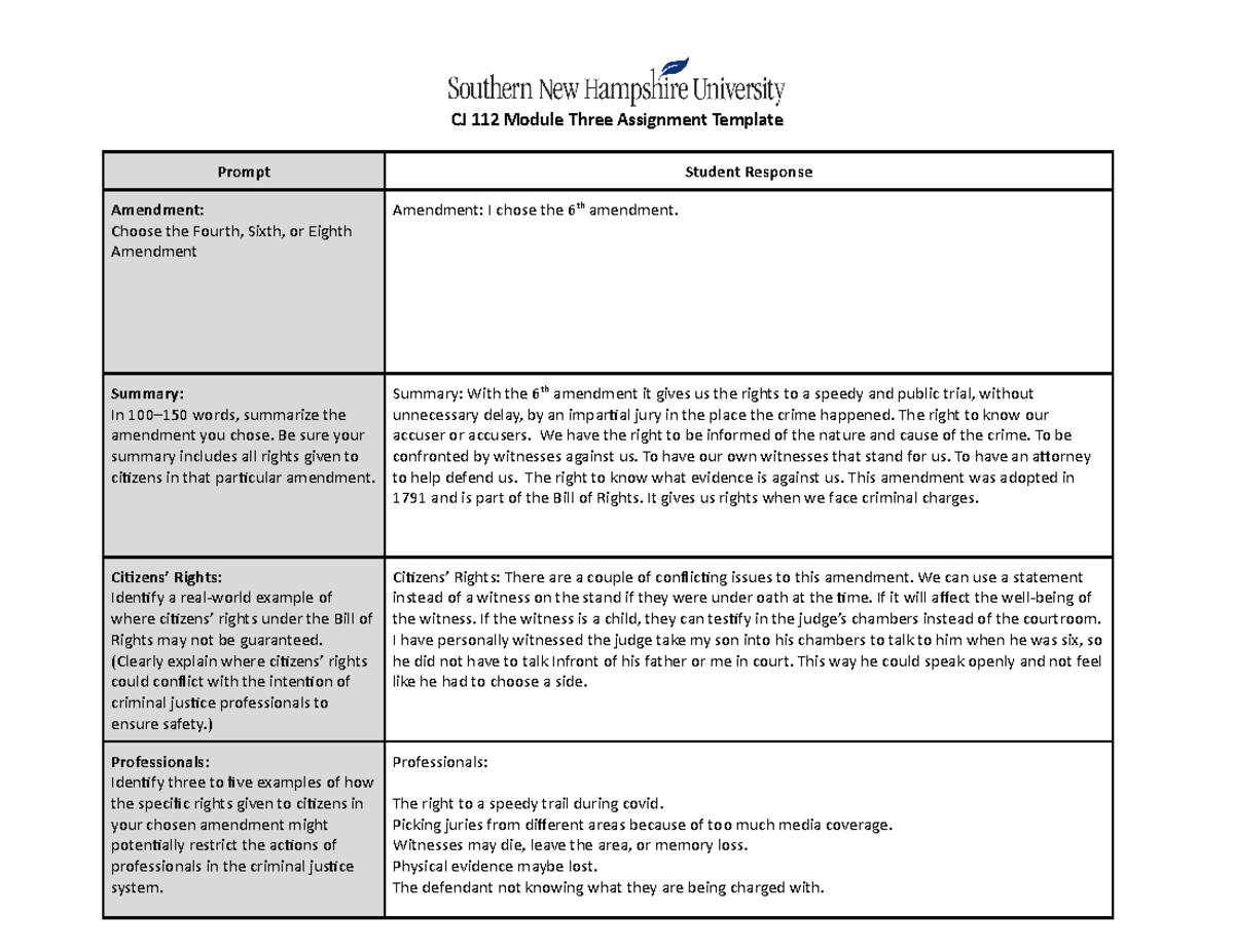 CJ 112 Module Three Assignment Template - CJ 112 Module Three ...