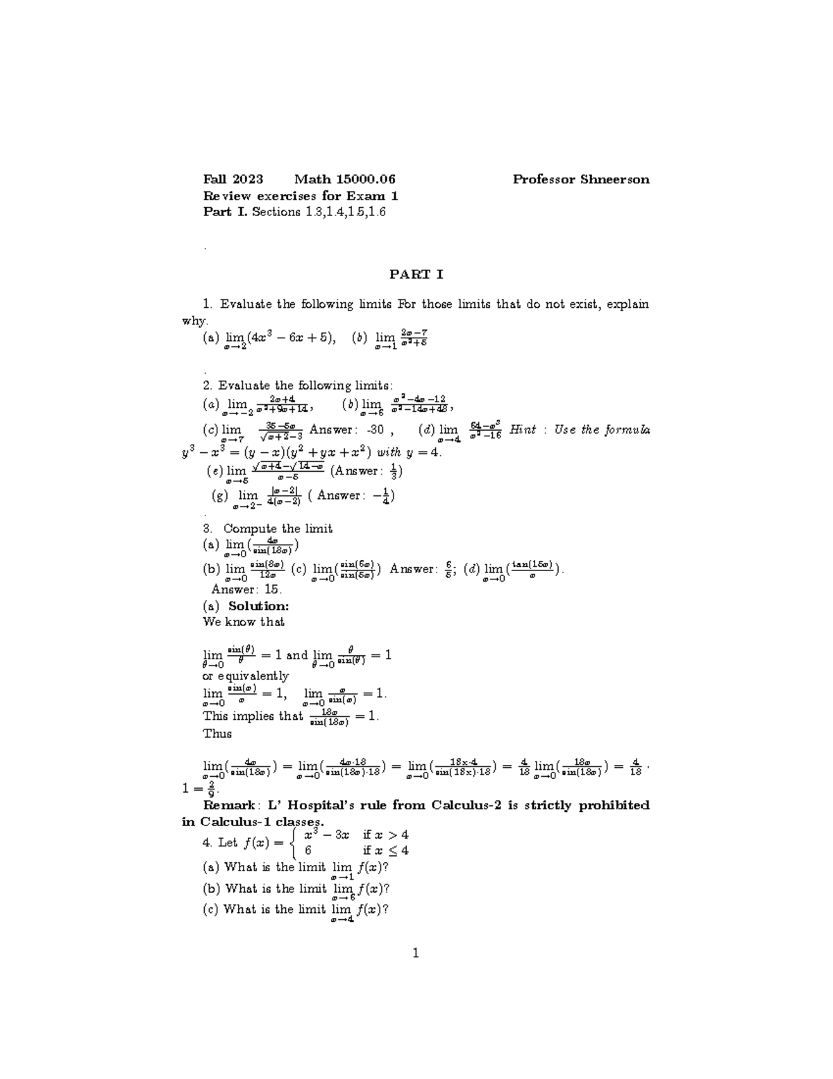 calculus-1-review-fall-2023-part-i-a-fall-2023-math-15000-professor