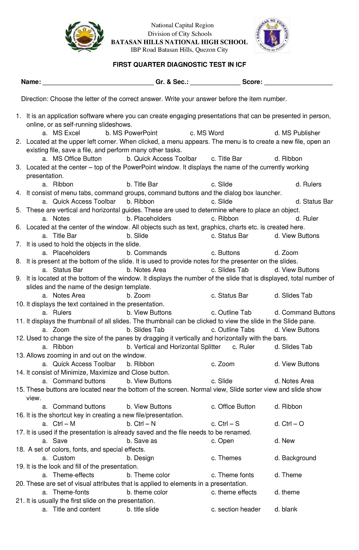 1st-q-pre-test-in-icf-national-capital-region-division-of-city