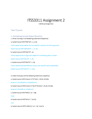 Project 1 Notes - ITSS 3312.001 Notes for Project 1 Document your name ...