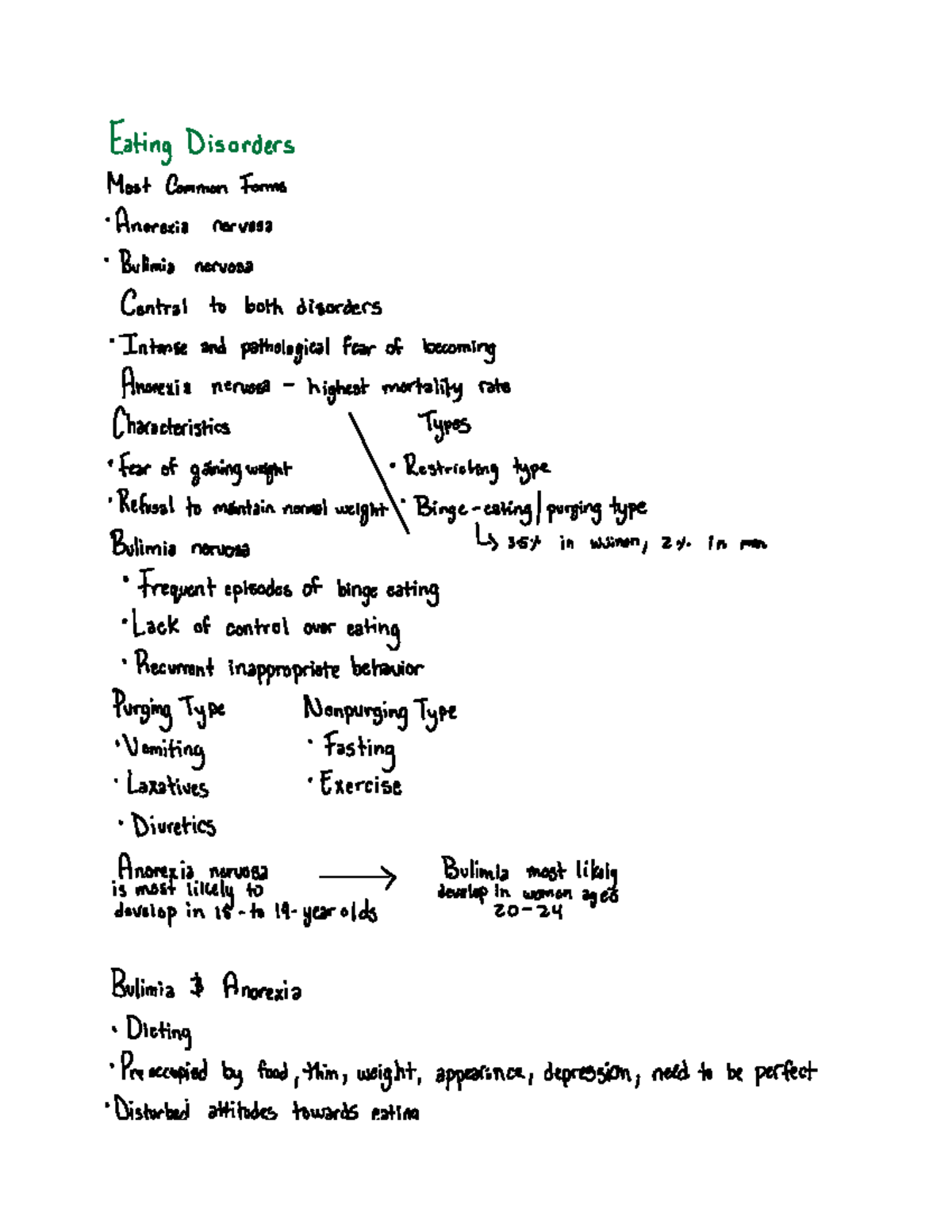 Chapter Nine - Lecture notes 9 - Eating Disorders Yo s t CommonForms ...
