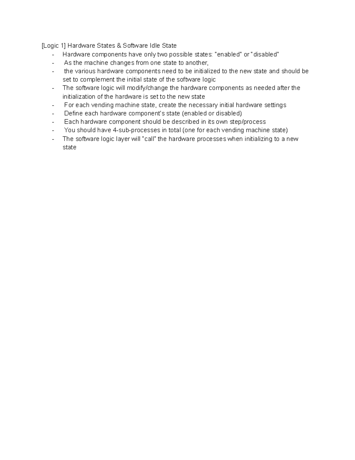 [Logic 1] Hardware States & Software Idle State - [Logic 1] Hardware ...