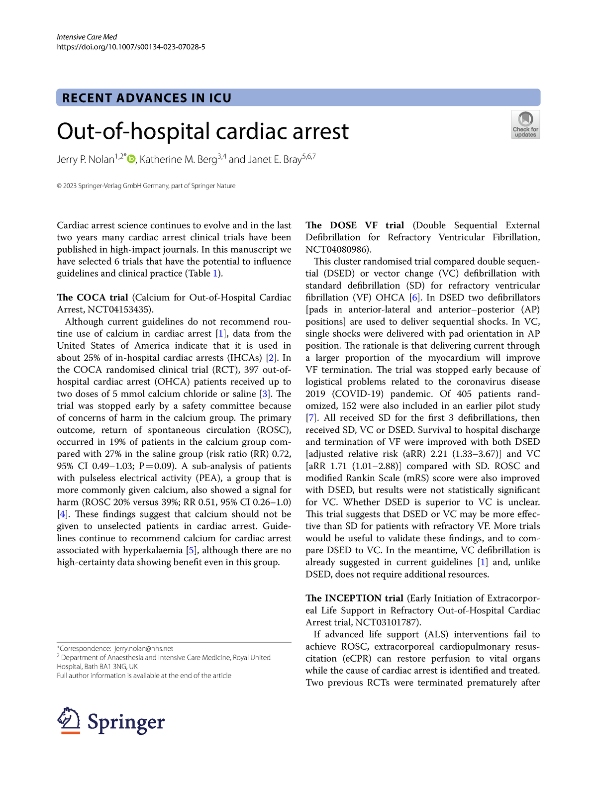 dissertation on cardiac arrest