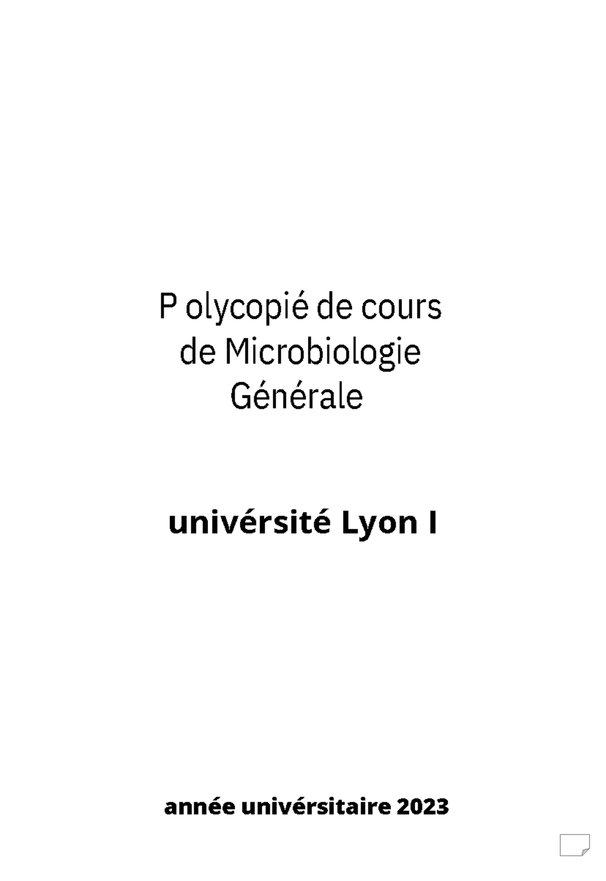 Microbiologie Cours Of Biology P Olycopi De Cours De Microbiologie