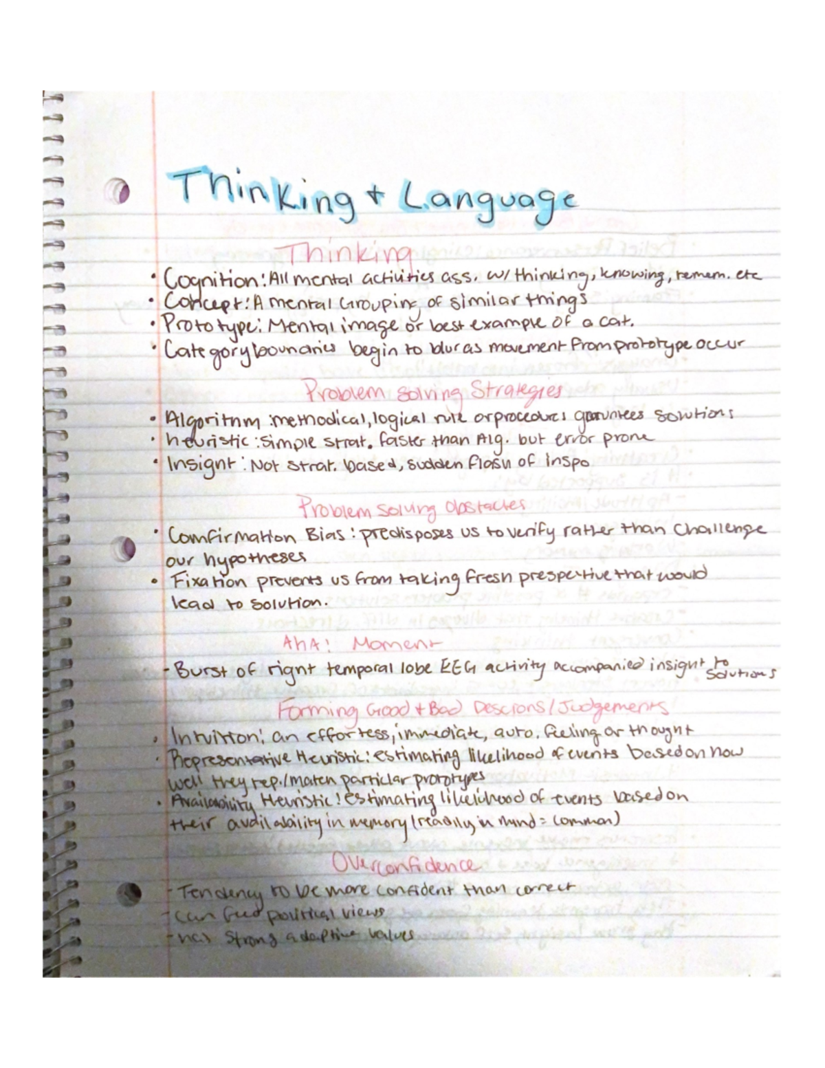 Powerpoint notes Psychological ScienceThinking And Learning - PSY 1305 ...