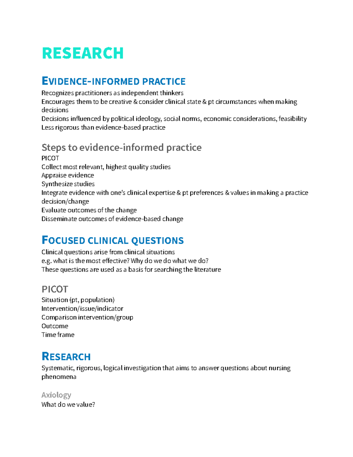 Module 5 - RESEARCH EVIDENCE-INFORMED PRACTICE Recognizes Practitioners ...