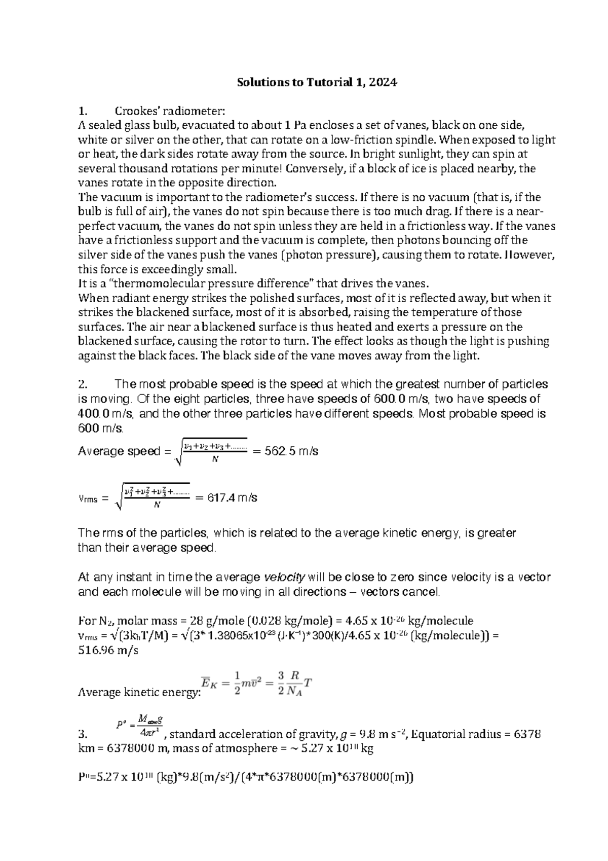 Solutions+to+Fundamentals+and+Thermo+Tutorial+1+-2024 - Solutions to ...