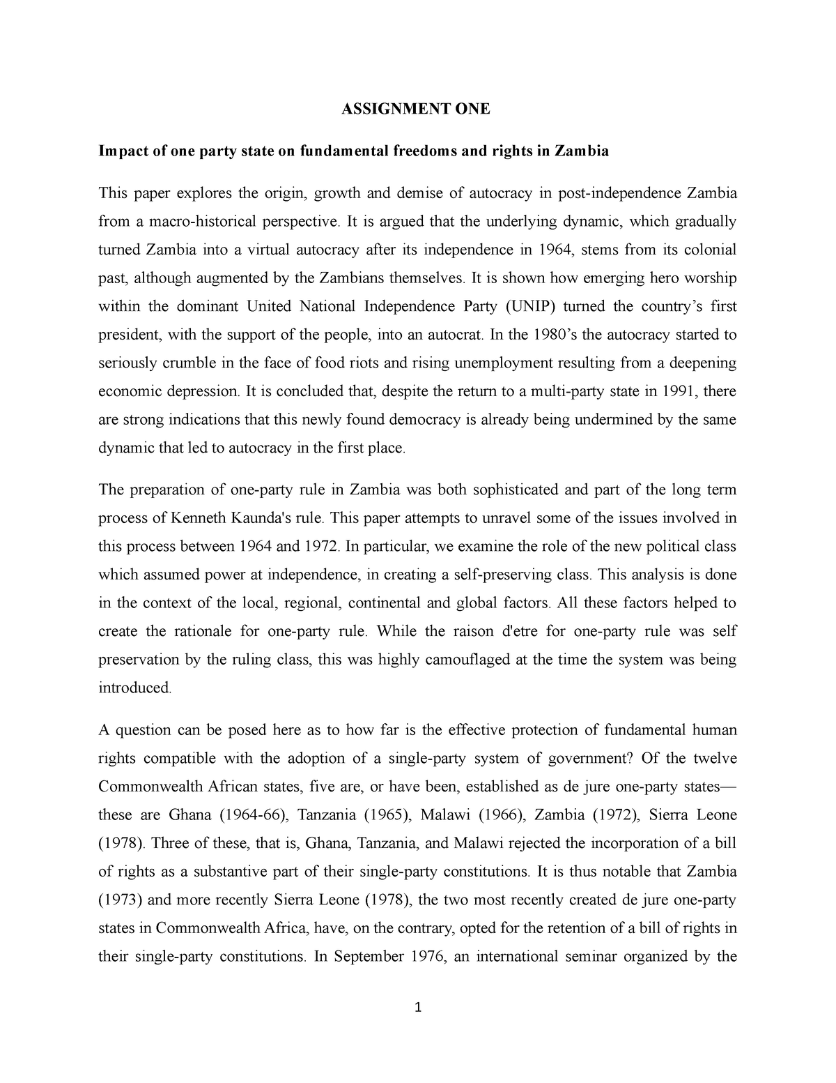 fundamental rights assignment conclusion