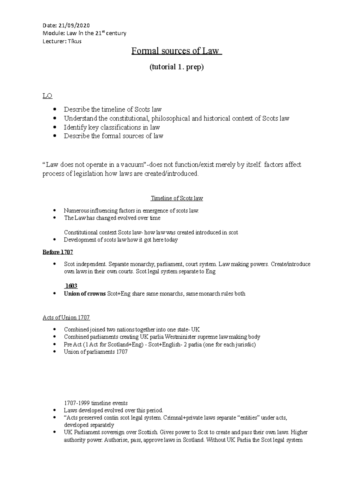 formal-sources-of-law-week-2-module-law-in-the-21st-century-lecturer