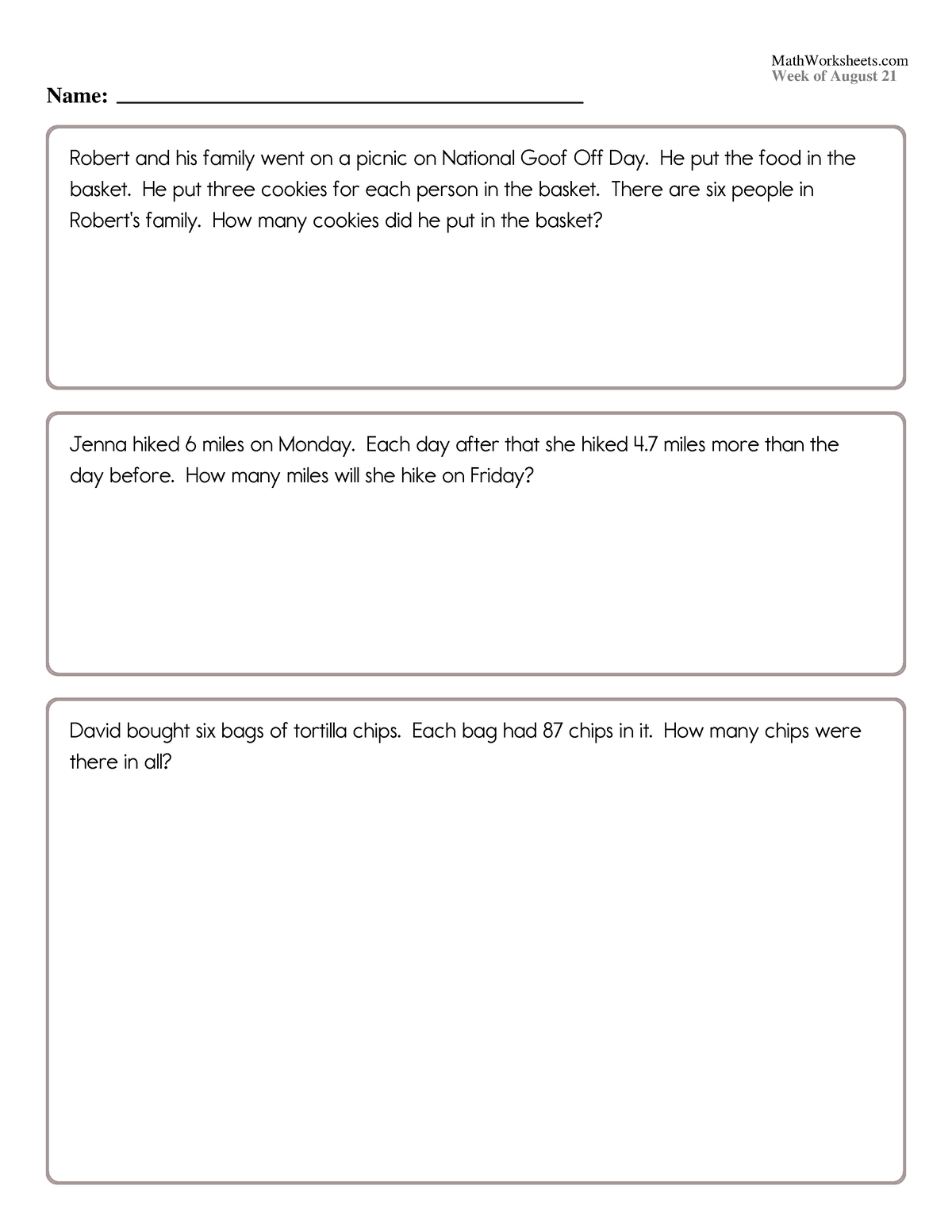 Math Worksheets Grade 4 8 21 - MATH 229 - Studocu