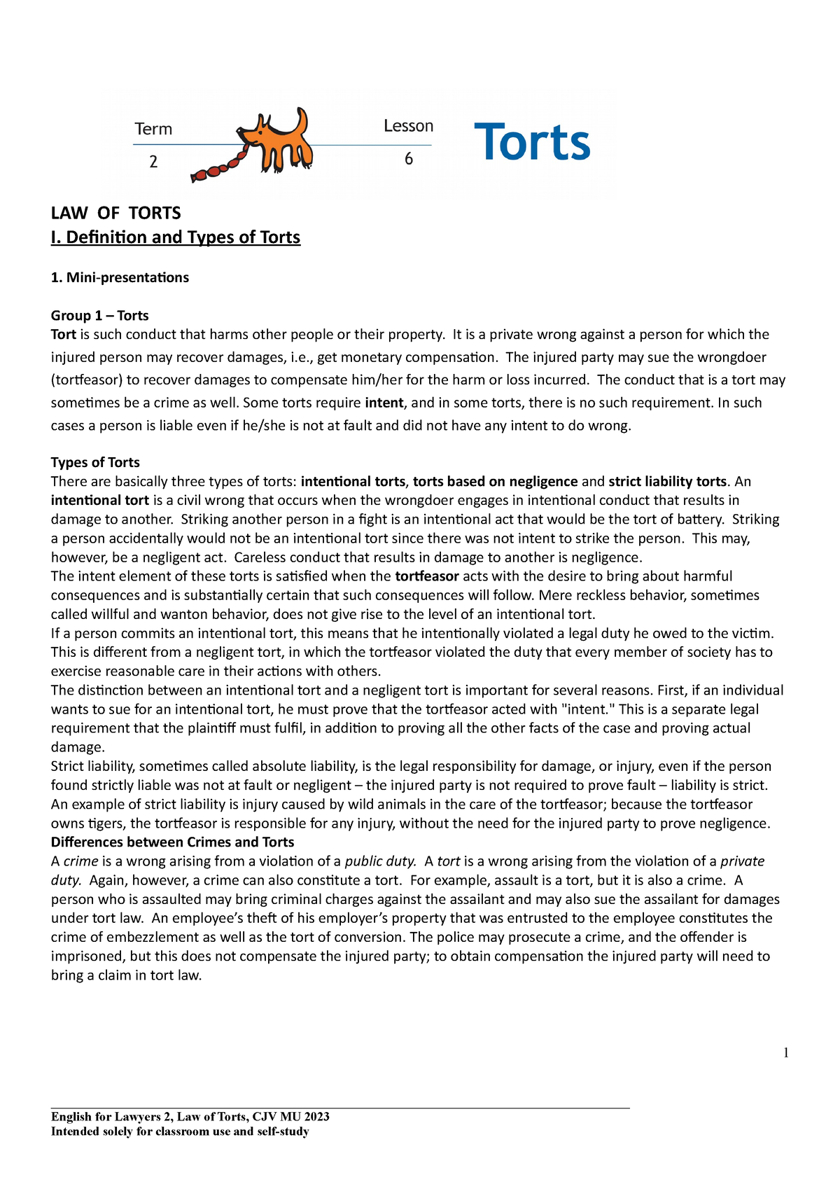 lesson-06-law-of-torts-easy-law-of-torts-i-definition-and-types-of