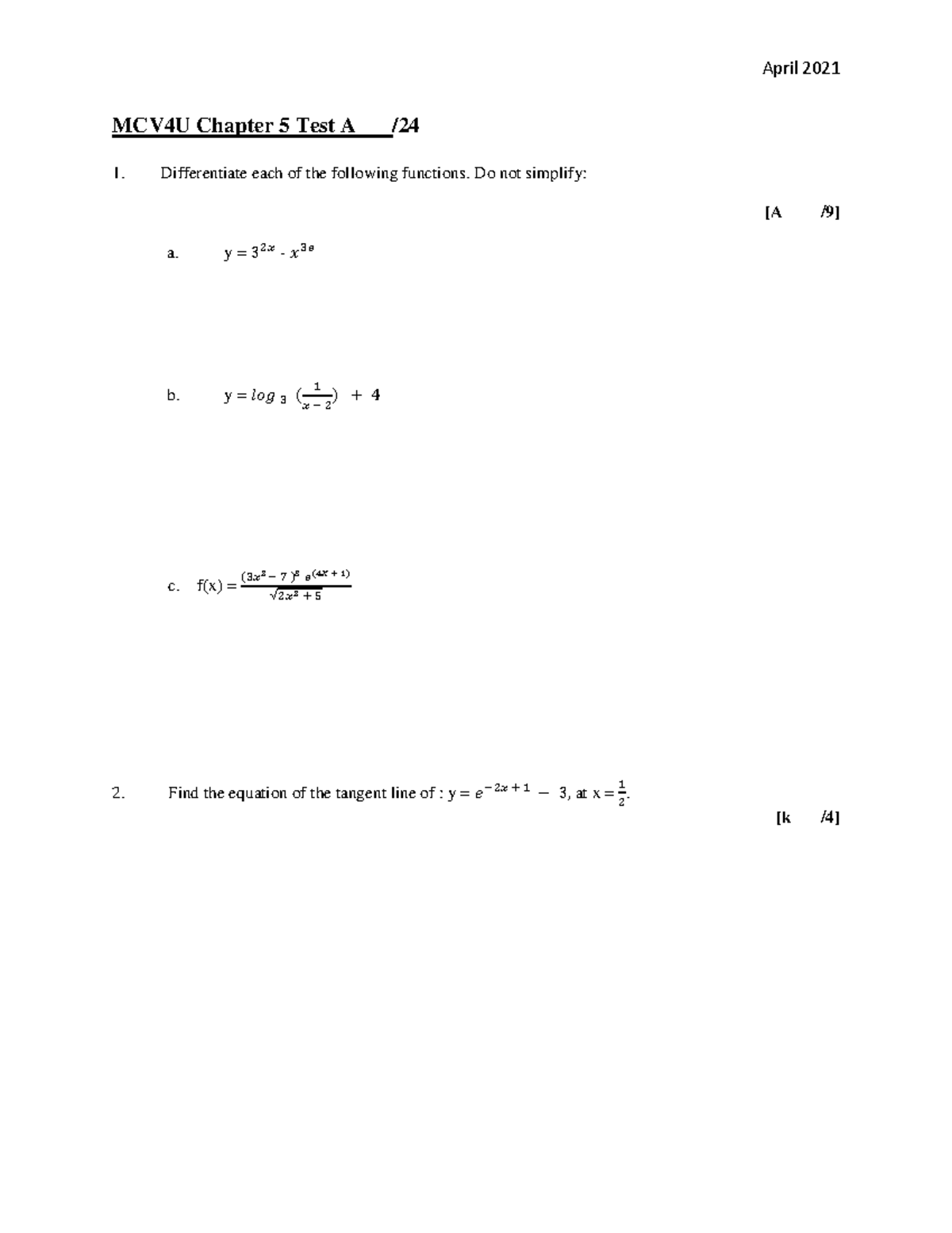 chapter-5-test-on-exponential-and-logarithmic-differentiation-april