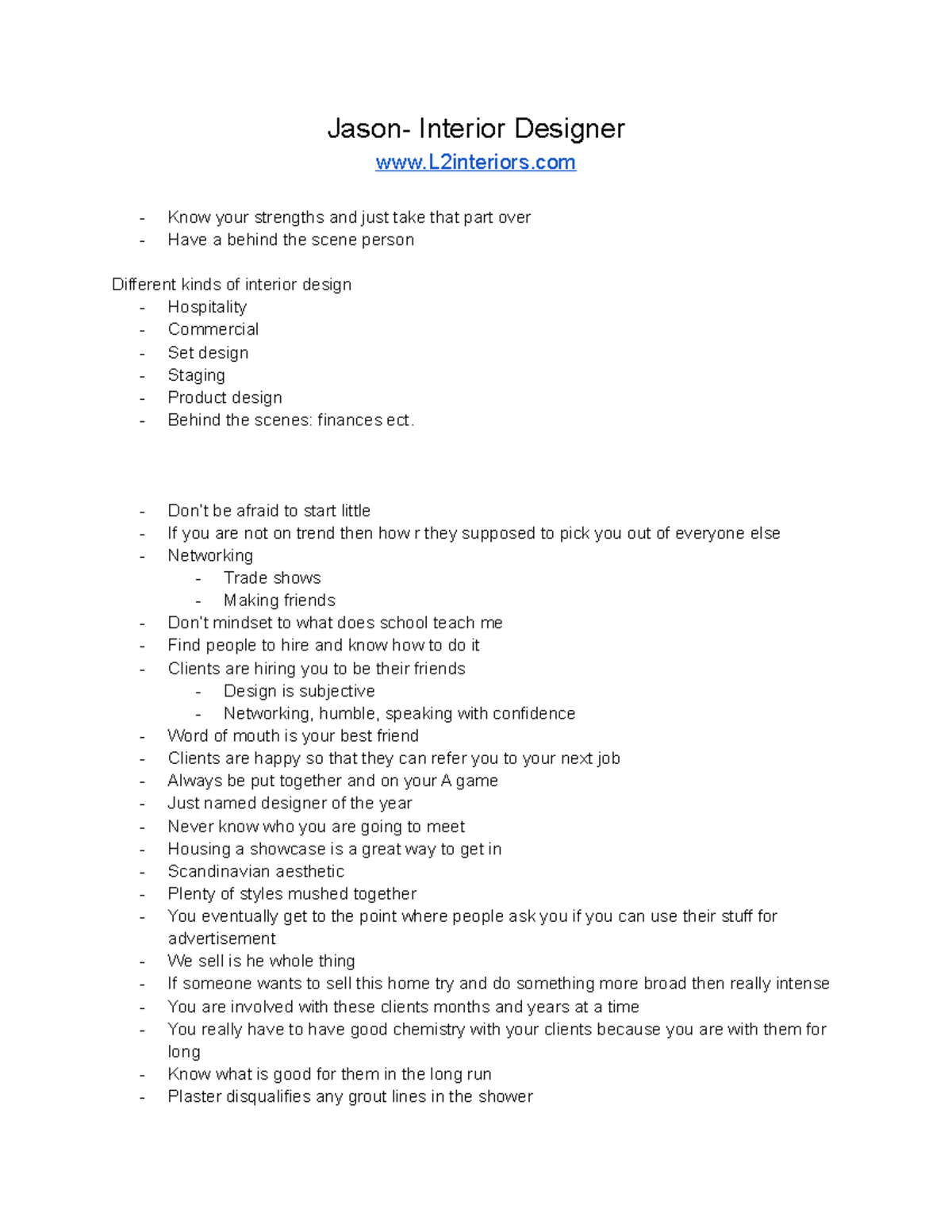 Jason interior designer Jason Interior Designer L2interiors Know your strengths and just