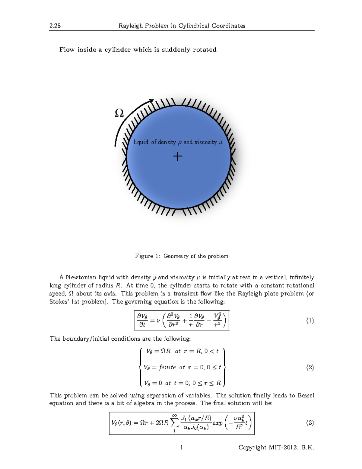 MIT2 25F13 Flow Rotated - 2 Rayleigh Problem in Cylindrical Coordinates ...